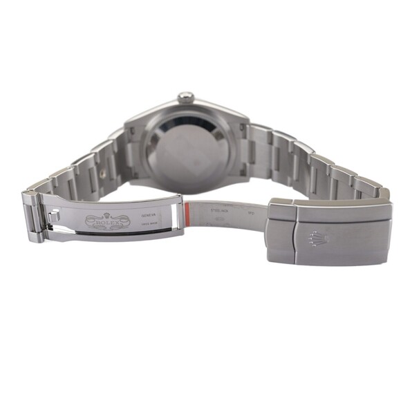 Rolex Oyster Perpetual 126000 Dominos Edition Silver 36mm Automatic Watch - Picture 10 of 10